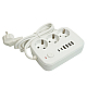Удлинитель 3-местный c/з 3x1 мм2, 1,8 м, 250В, 10А, 4USB+2Type-C 2,4А, серия Home plus, белый STEKKER HM09-36-02 49972
