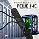 Сетевой фильтр ЭРА USF-4es-1,5m-3xUSBA-B с базовой защитой с заземлением с выключателем 4 розетки+3xUSBA 3,1A 1,5м 10А Б0059568