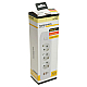 Удлинитель 3-местный c/з 3x1 мм2, 3 м, 250В, 10А, 2USB+1Type-C 2,4А, серия Home plus, белый STEKKER HM08-33-02 49977