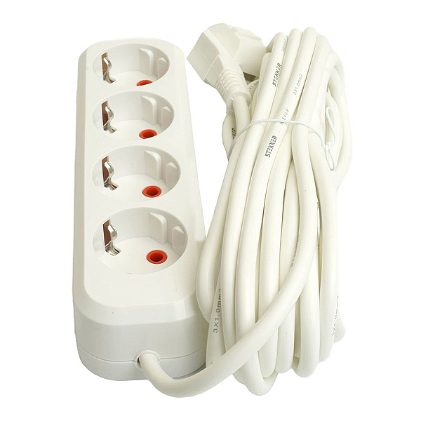 Удлинитель Stekker Home 4гн 7м с/з HM06-40-07 49389