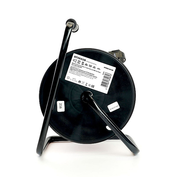 Удлинитель на катушке Stekker STD03-20-50 Standart 4-местный с/з ПВС 3*1,5, оранжевый, 16А, IP20,50м (29406) 50185