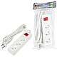 Удлинитель Uniel Ultra 3гн х 2м б/з S-CU3-2B White UL-00009994