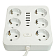 Удлинитель 6-местный c/з 3x1 мм2, 3 м, 250В, 10А, 4USB+2Type-C 2,4А, серия Home plus, белый STEKKER HM09-66-02 49982