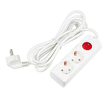 Удлинитель бытовой Uniel Ultra S-GCU2-3B WHITE UL-00010010