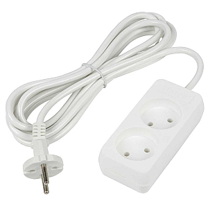 Удлинитель бытовой Uniel Ultra S-CU2-3 WHITE UL-00009977
