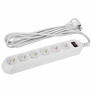 Сетевой фильтр Эра USF-6es-1,5m-W-BOX Б0037260