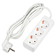 Удлинитель Uniel Ultra 3гн х 3м с/з S-GCU3-3 White UL-00010001