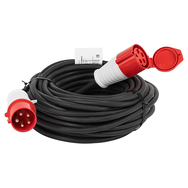 Удлинитель силовой ЭРА IND380-U-1e-5x2,5-10m-IP44 на 380В в бухте 1 розетка CEE 5P 10м КГ 5х2,5 32A IP44 Б0057293