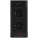 Сетевой фильтр ЭРА TWR-8es-1,5m-4USB-B башня с защитой заземлением с выключателем 8 розеток+4xUSBA+C 1,5м 16А черный Б0069072