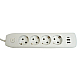 Удлинитель 4-местный c/з 3x1 мм2, 1,8 м, 250В, 10А, 2USB+1Type-C 2,4А Home plus, белый Stekker HM08-43-02 49971