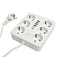 Удлинитель 6-местный c/з 3x1 мм2, 3 м, 250В, 10А, 4USB+2Type-C 2,4А, серия Home plus, белый STEKKER HM09-66-02 49982