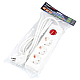 Удлинитель Uniel Ultra 3гн х 2м с/з S-GCU3-2B White UL-00010015