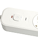Сетевой фильтр 3-местный с/з STEKKER 3x1мм2, 3 м, 250В, 16А, 2 USB-A+2 Type-C 3, серия Nova, белый