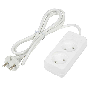 Удлинитель бытовой Uniel Ultra S-CU2-1,5 WHITE UL-00009975