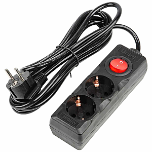 Удлинитель бытовой Uniel Ultra S-GCU2-3B BLACK UL-00010011