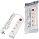 Удлинитель Uniel Ultra 4гн х 3м с/з S-GCU4-3B White UL-00010022