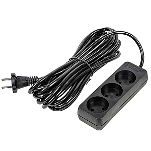 Удлинитель бытовой Uniel Ultra S-CU3-7 BLACK UL-00009987