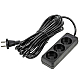 Удлинитель Uniel Ultra 3гн х 10м б/з S-CU3-7 Black UL-00009987