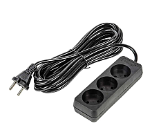 Удлинитель бытовой Uniel Ultra S-CU3-5 BLACK UL-00009985