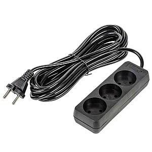 Удлинитель бытовой Uniel Ultra S-CU3-5 BLACK UL-00009985