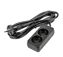 Удлинитель бытовой Uniel Ultra S-CU2-3 BLACK UL-00009976