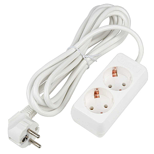 Удлинитель бытовой Uniel Ultra S-GCU2-3 WHITE UL-00009998