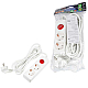 Удлинитель Uniel Ultra 2гн х 3м с/з S-GCU2-3B White UL-00010010
