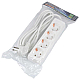Удлинитель Uniel Ultra 4гн х 3м с/з S-GCU4-3 White UL-00010006