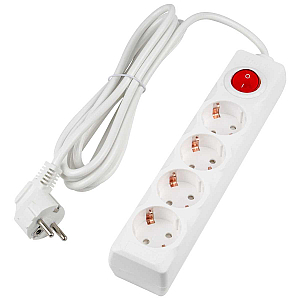 Удлинитель бытовой Uniel Ultra S-GCU4-3B WHITE UL-00010022