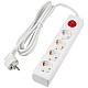 Удлинитель Uniel Ultra 4гн х 3м с/з S-GCU4-3B White UL-00010022