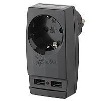 Разветвитель электрический Эра SP-1e-USB-B Б0026333