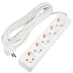 Удлинитель бытовой Uniel Ultra S-GCU5-5 WHITE UL-00010009