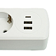 Удлинитель 4-местный c/з 3x1 мм2, 1,8 м, 250В, 10А, 2USB+1Type-C 2,4А Home plus, белый Stekker HM08-43-02 49971