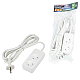 Удлинитель Uniel Ultra 2гн х 5м б/з S-CU2-5 White UL-00009978