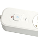 Сетевой фильтр 5-местный с/з STEKKER 3x1мм2, 5 м, 250В, 16А, 2 USB-A+2 Type-C 3, серия Nova, белый
