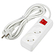 Удлинитель Uniel Ultra 2гн х 3м б/з S-CU2-3B White UL-00009992