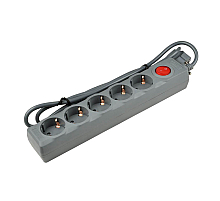 Cетевой фильтр (UL-00001743) Uniel 5гн х 1,5м с/з Universal S-GSU5-1,5 Grey