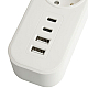 Сетевой фильтр 5-местный с/з STEKKER 3x1мм2, 5 м, 250В, 16А, 2 USB-A+2 Type-C 3, серия Nova, белый