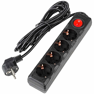 Удлинитель бытовой Uniel Ultra S-GCU4-3B BLACK UL-00010023