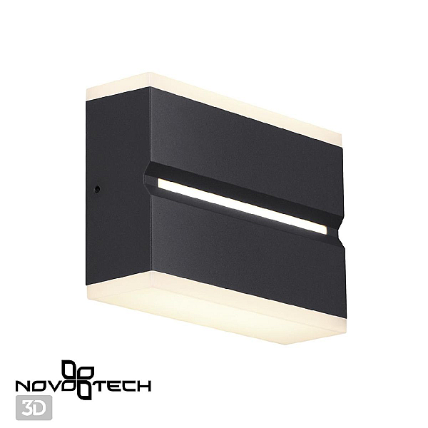 Уличный настенный светодиодный светильник Novotech Street Strait 359196