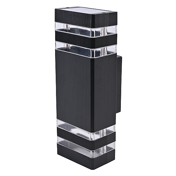 Уличный настенный светильник Uniel UUL-S18A 2x60W/E27 IP65 BLACK UL-00012919