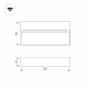 Уличный настенный светодиодный светильник Arlight LGD-Trace-S200x80-8W Warm3000 029961