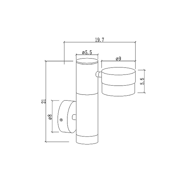 Уличный настенный светильник Arte Lamp BUDAPEST A2362AL-2BK