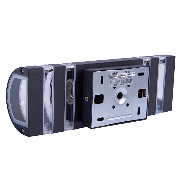 Уличный настенный светильник Uniel UL-00012917 UUL-S16A 2x60W/E27 IP65 BLACK
