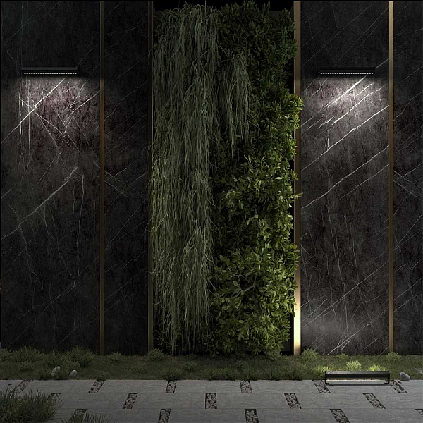 Уличный настенный светодиодный светильник Odeon Light Nature Graze 7040/14WL