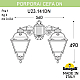 Уличный настенный светильник Fumagalli PORPORA/CEFA DN U23.141.000.WYE27DN