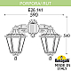 Уличный настенный светильник Fumagalli PORPORA/RUT DN E26.141.000.AYE27DN