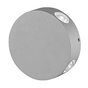 Уличный настенный светильник Uniel ULU-S42A-4x1W/4000K IP65 GREY UL-00009353