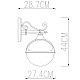 Уличный настенный светильник Arte Lamp Monaco A1492AL-1BK