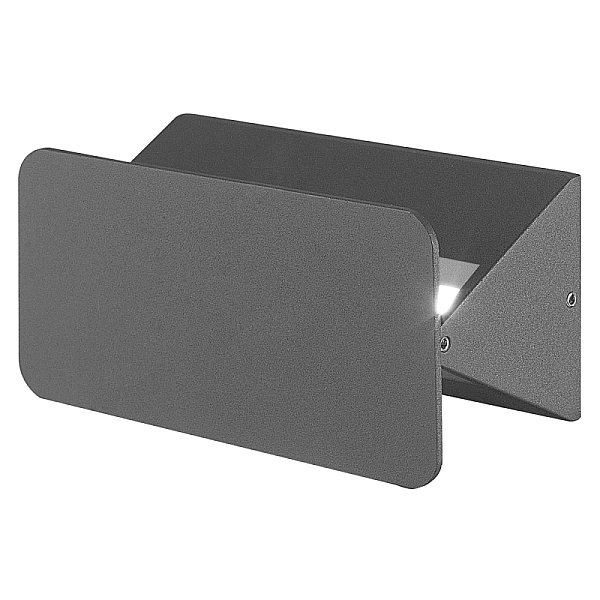 Уличный настенный светильник Uniel ULU-S35A-6W/4000K IP54 BLACK UL-00009351